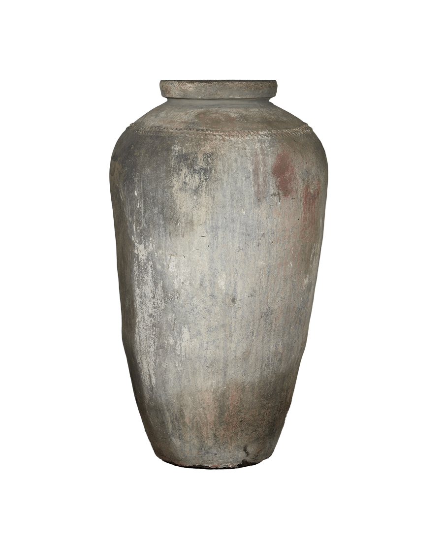 Vintage Grain Pot from India made of Clay