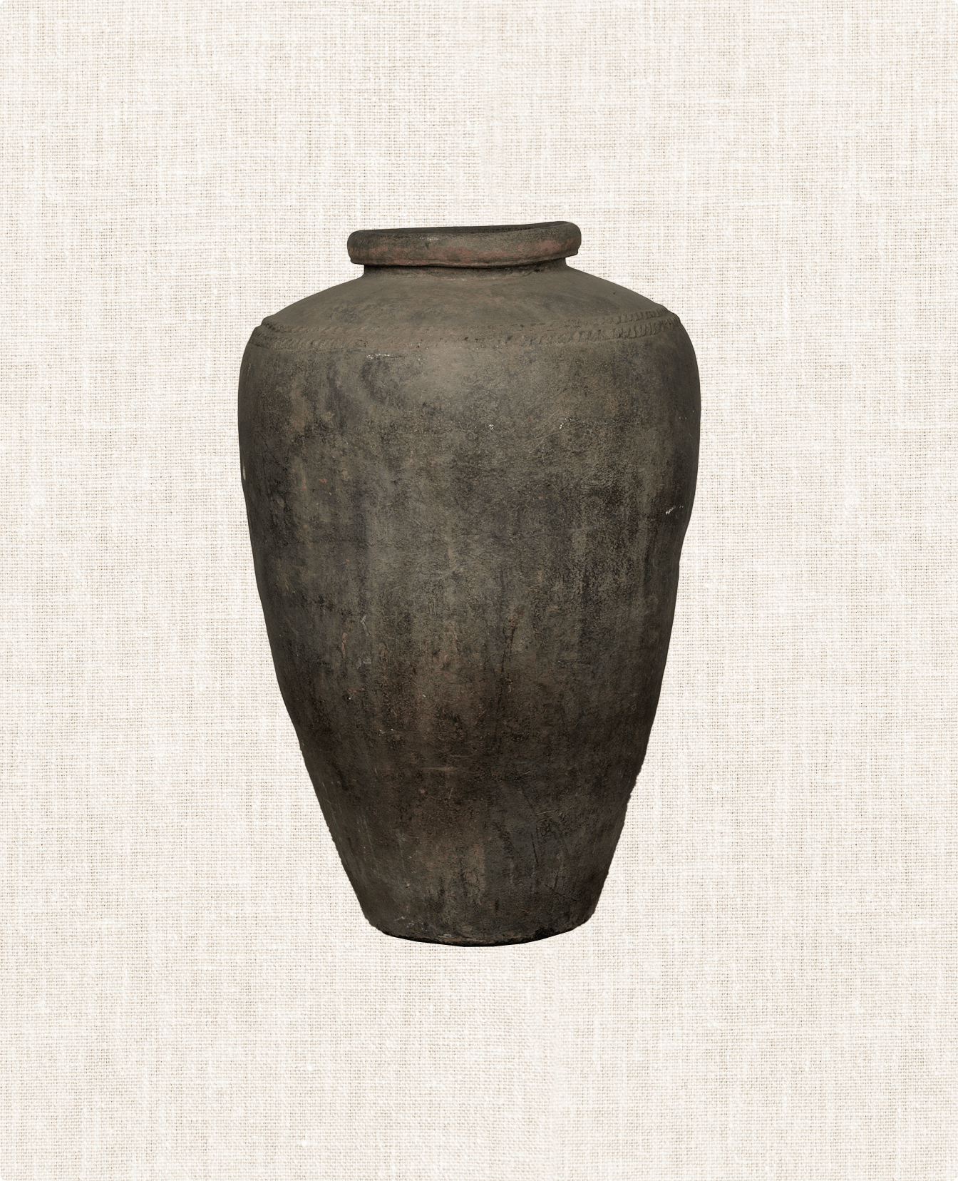Vintage Grain Pot from India made of Clay
