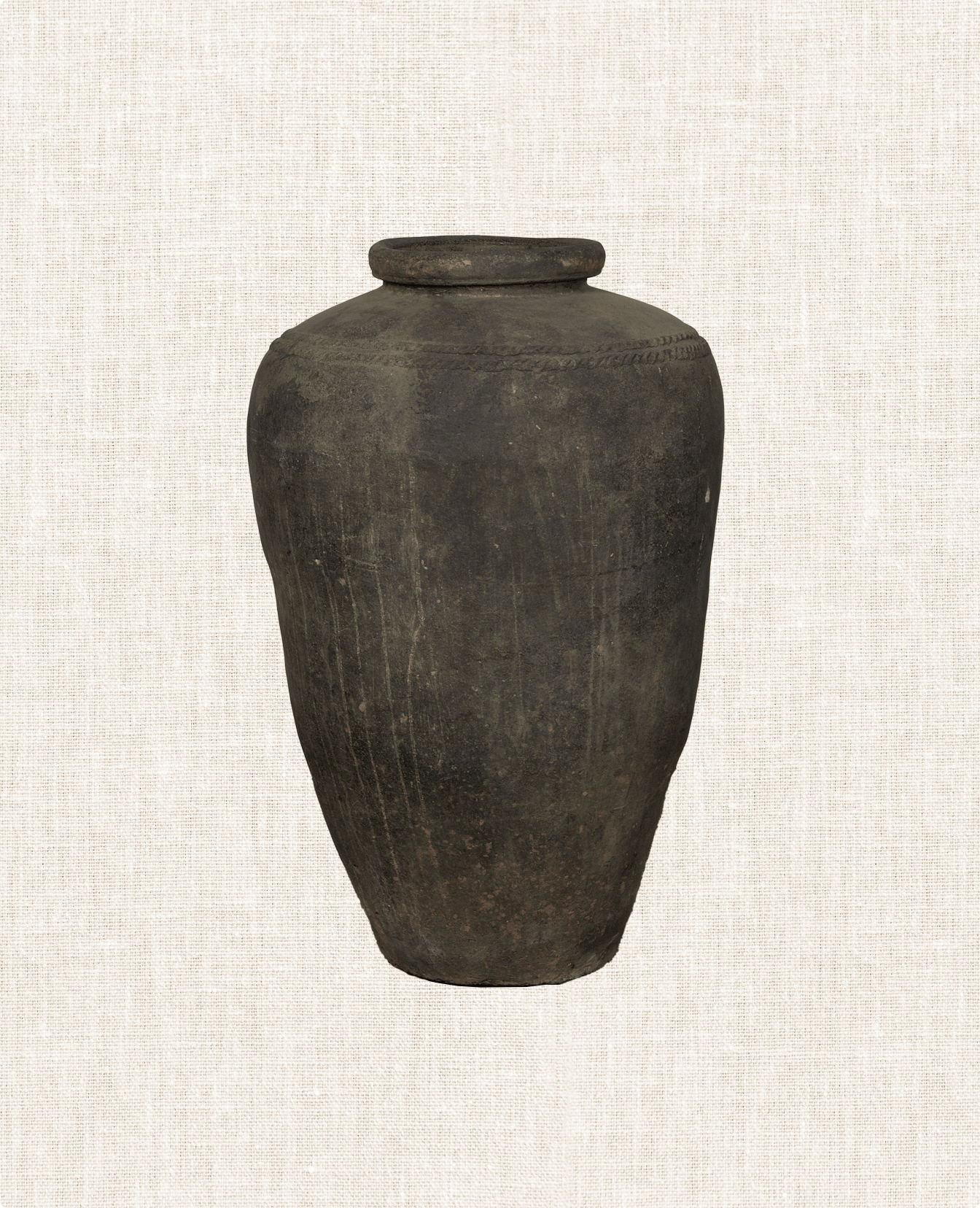 Vintage Grain Pot from India made of Clay