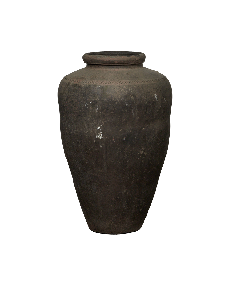Vintage Grain Pot from India made of Clay