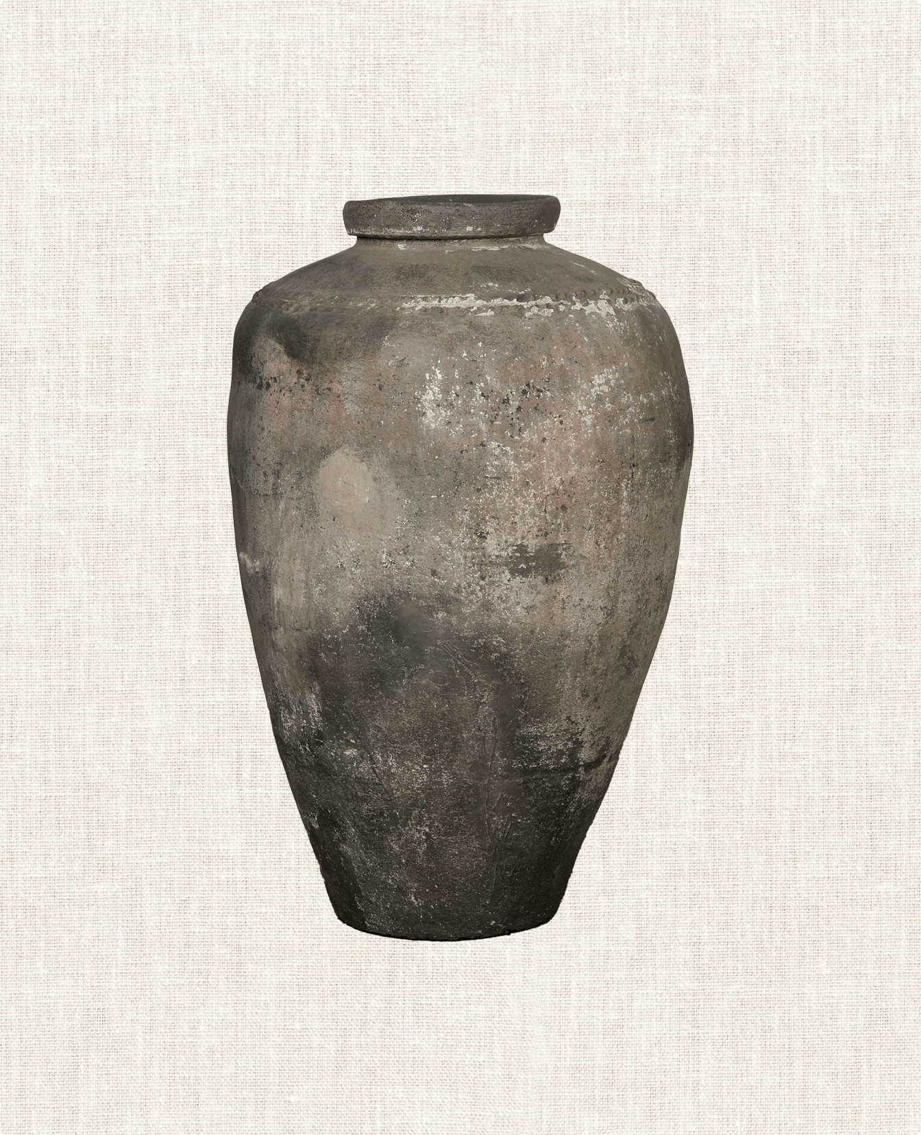 Vintage Grain Pot from India made of Clay