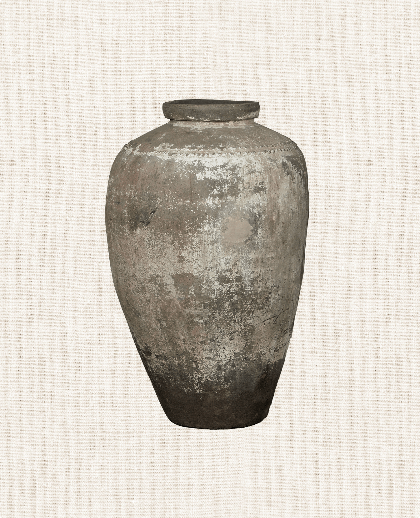 Vintage Grain Pot from India made of Clay