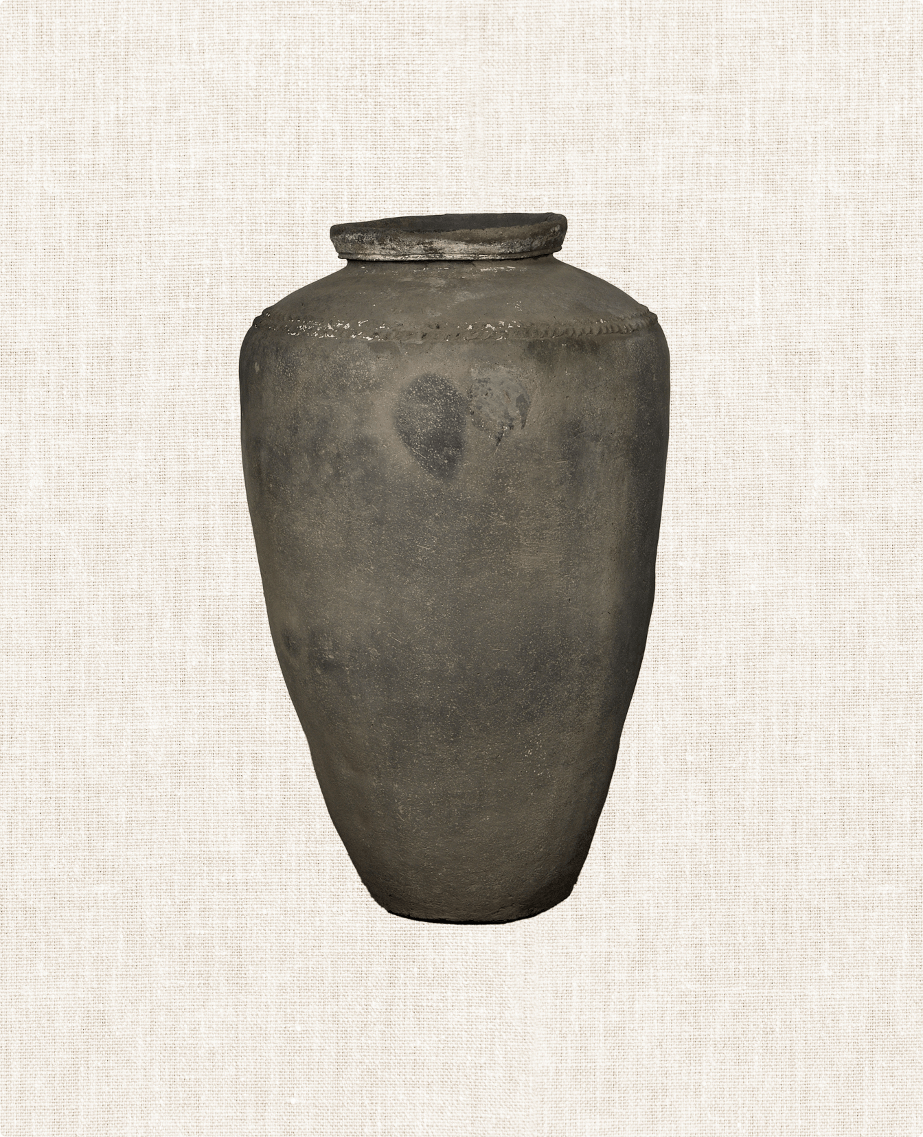 Vintage Grain Pot from India made of Clay