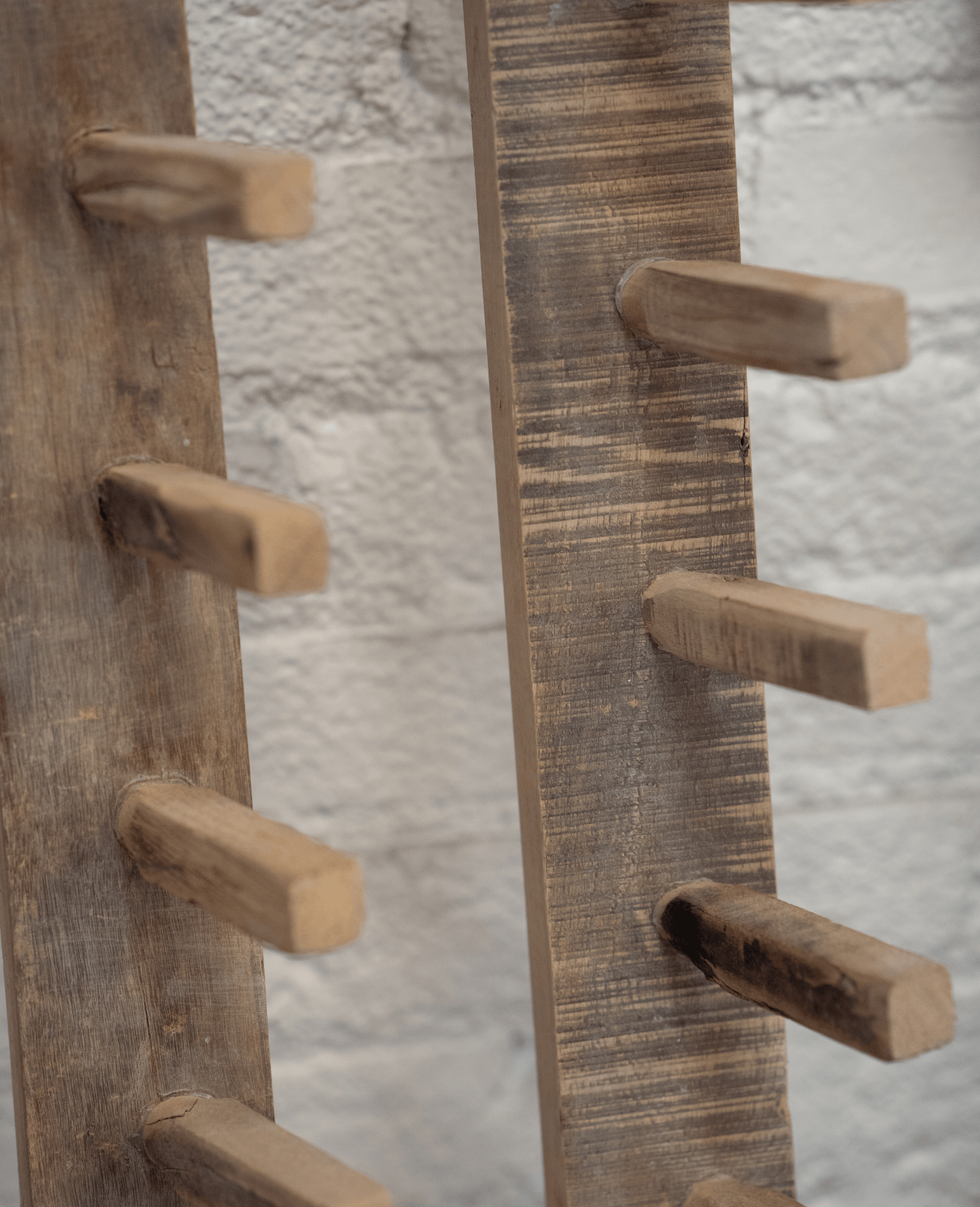 Reproduction Harvest Hanging Rack from India made of Wood