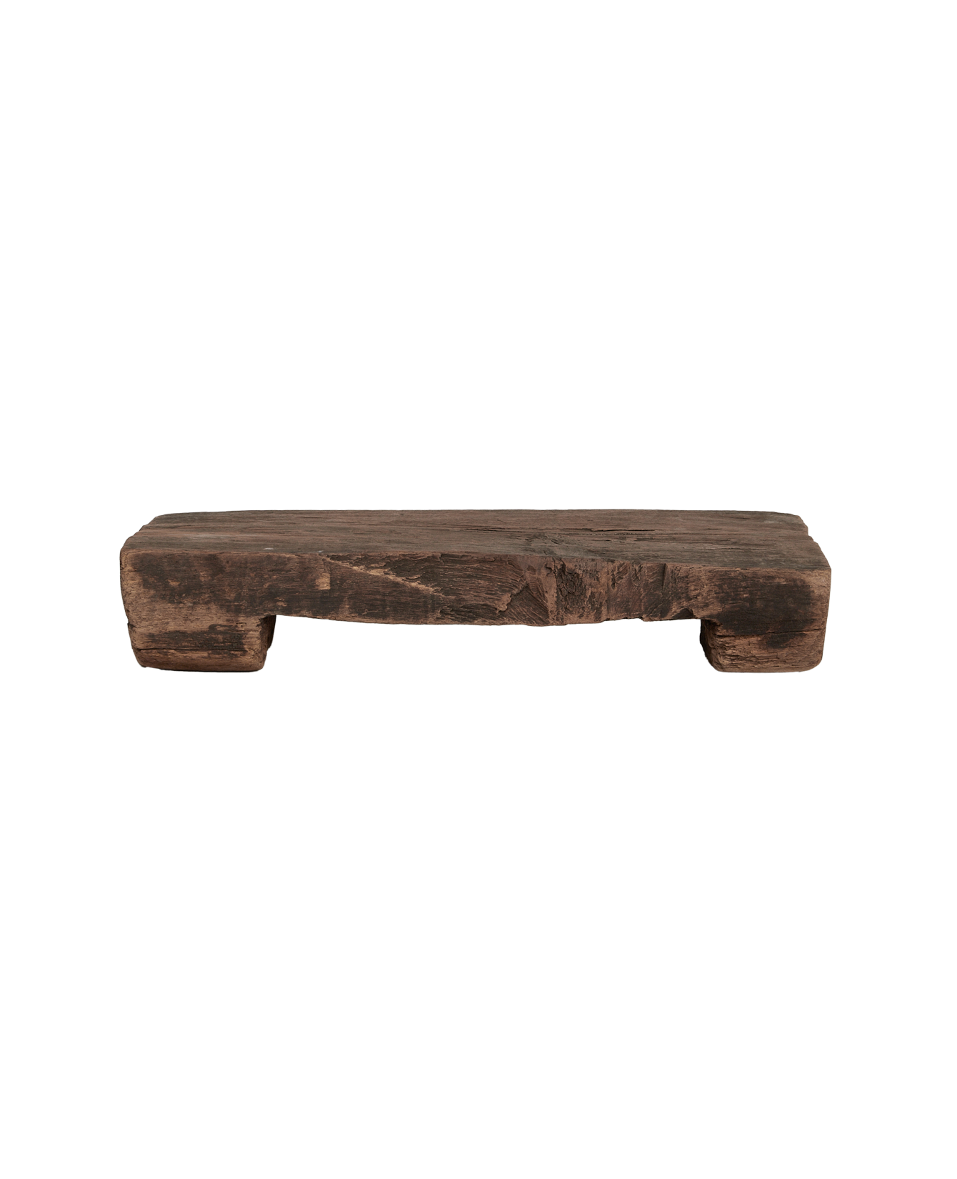 Vintage Rectangle Riser - Natural from India made of Wood