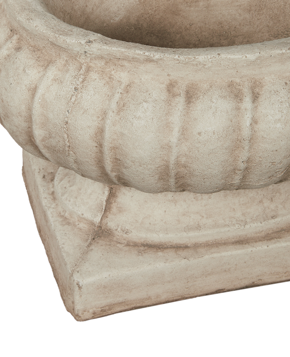 Ribbed Oval Urn