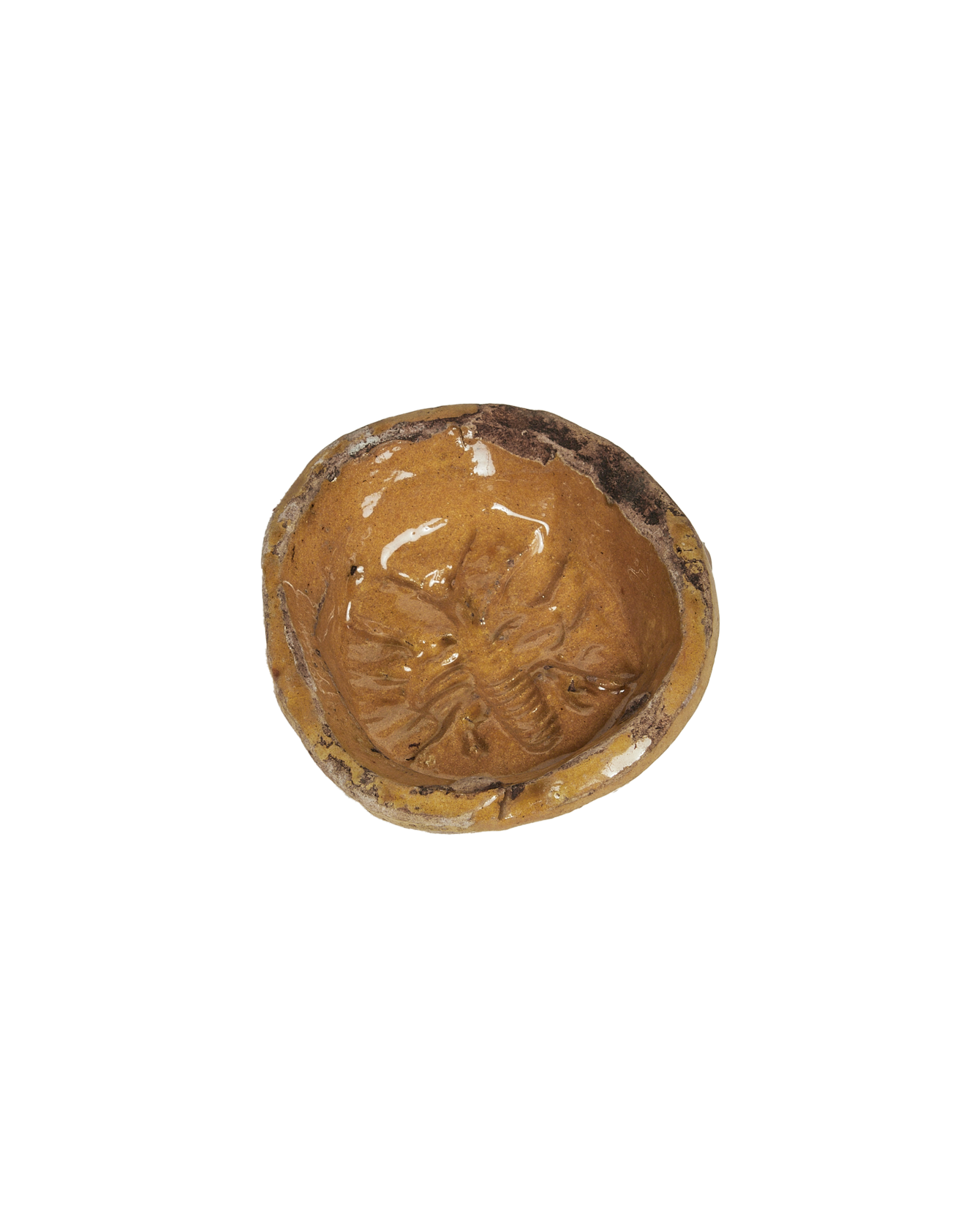 Antique Puglia Cookie Mold from Italy made of Ceramic