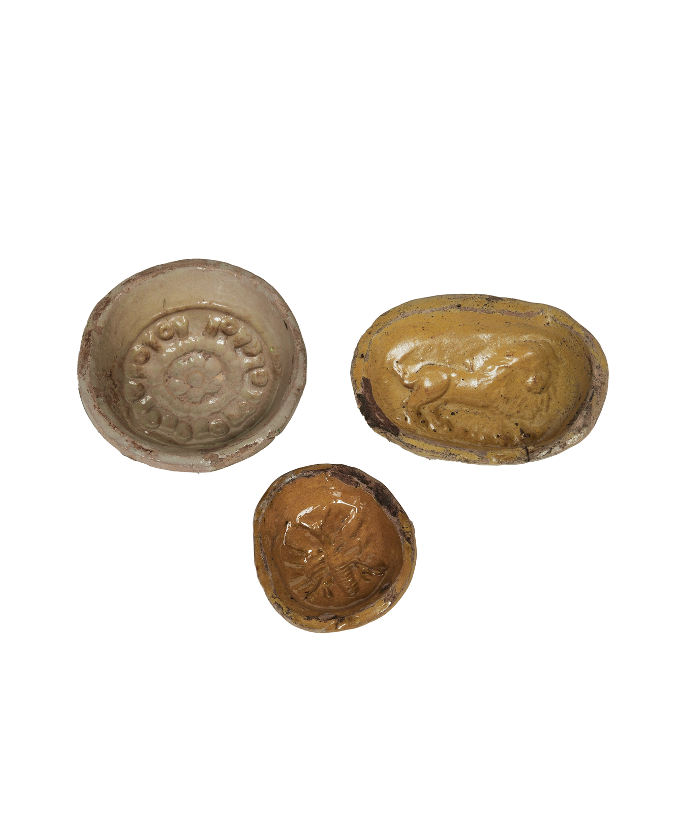 Antique Puglia Cookie Mold from Italy made of Ceramic