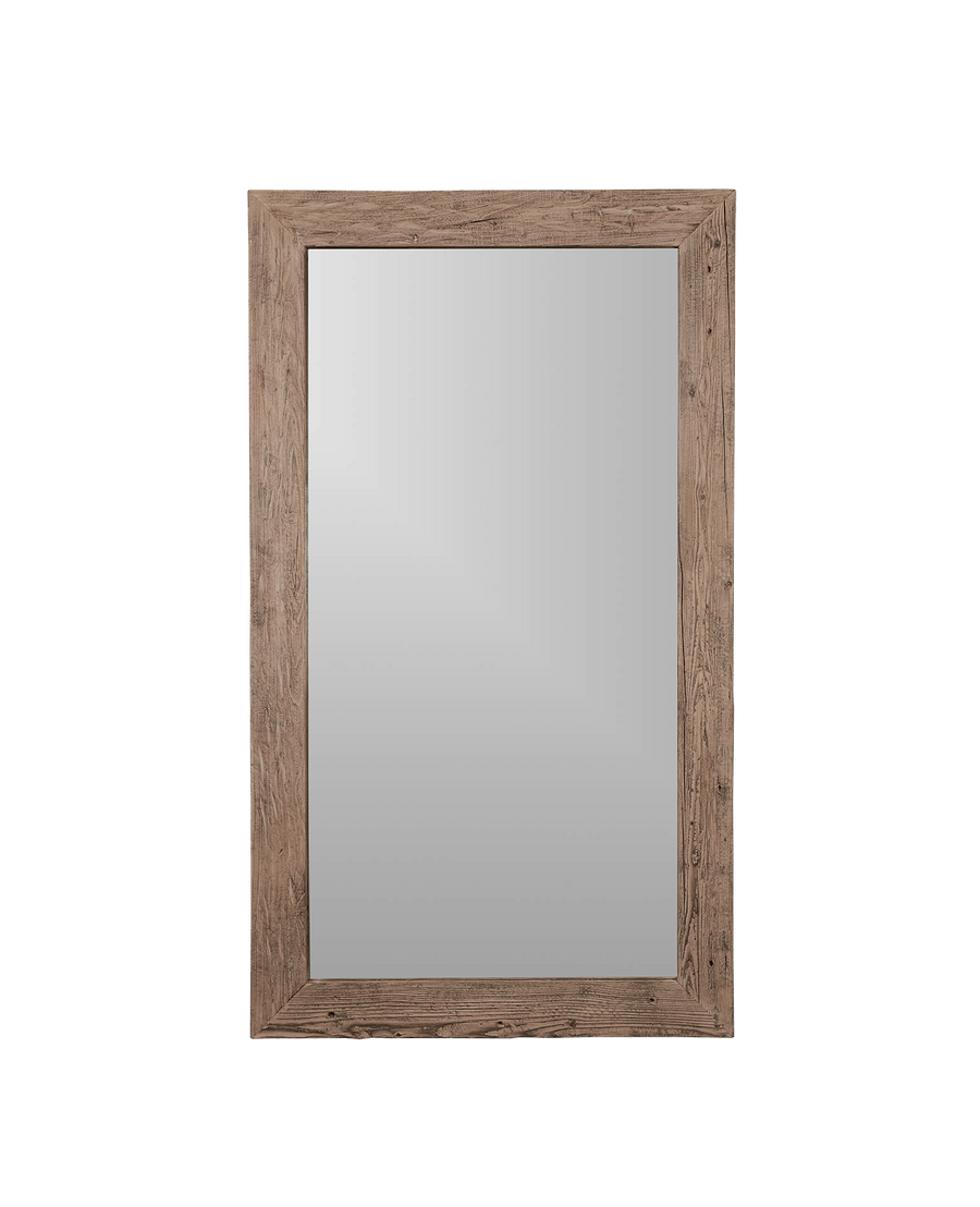 Reclaimed Elm Mirror - Bleached from China made of Wood