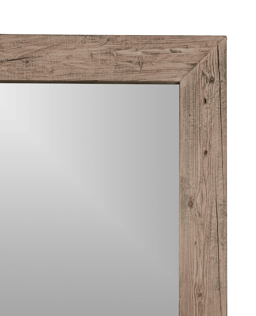 Reclaimed Elm Mirror - Bleached from China made of Wood