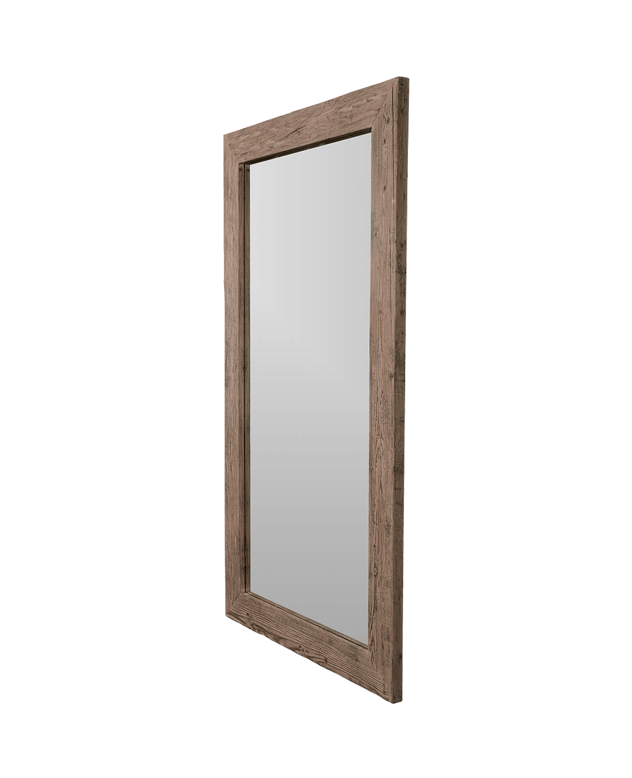 Reclaimed Elm Mirror - Bleached from China made of Wood