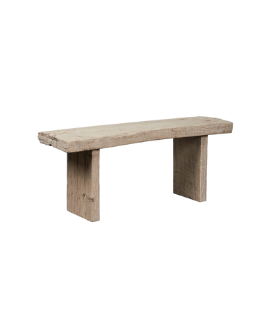 Designed Chunky Elm Bench - Bleached from China made of Wood