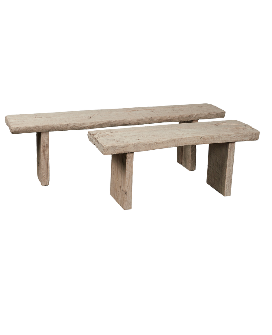 Reclaimed Chunky Elm Bench - Bleached from China made of Wood