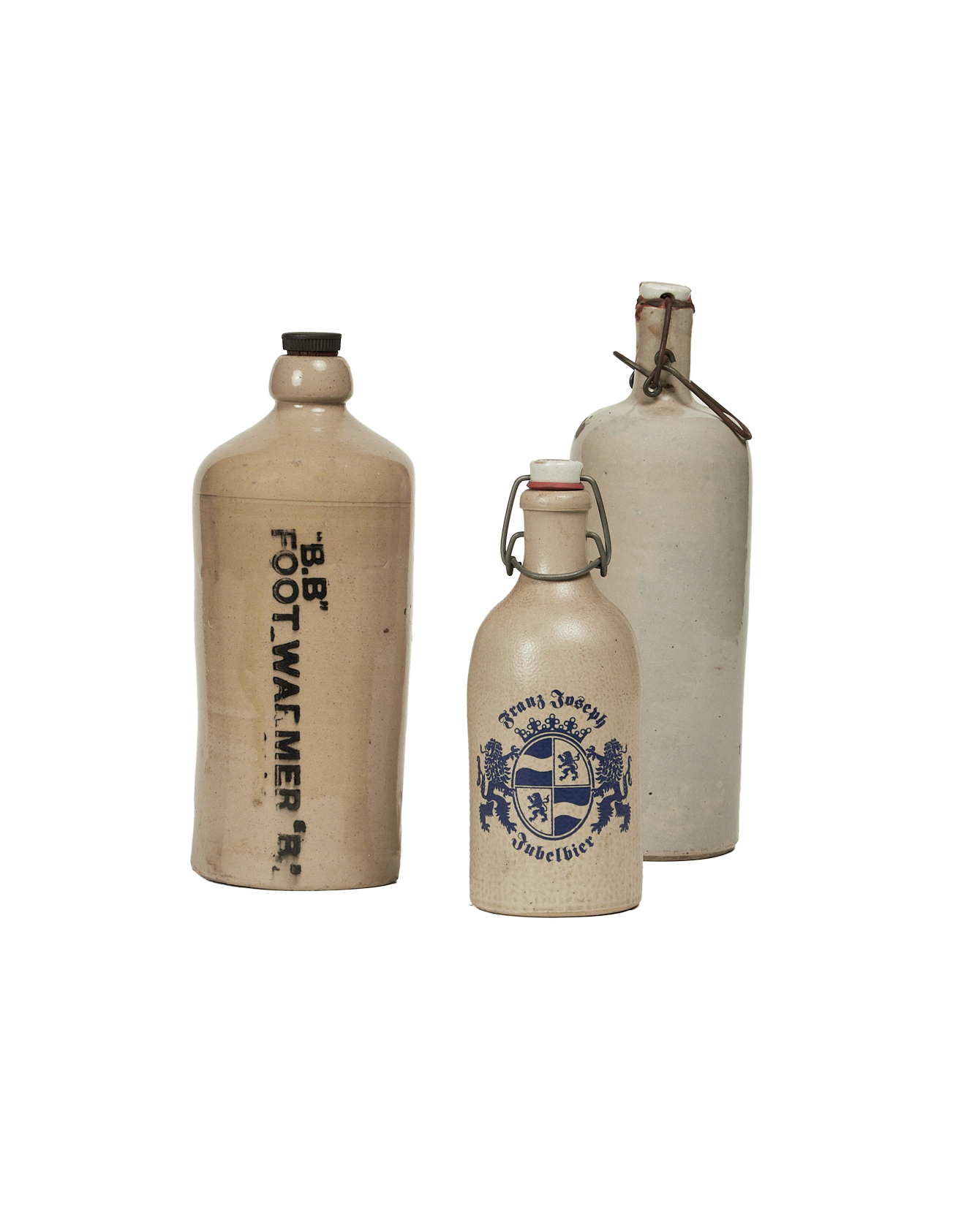 Antique Oil Bottle from France made of Ceramic