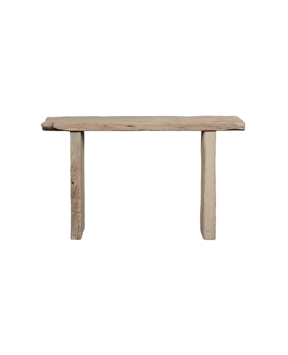 Chunky Elm Console - Bleached
