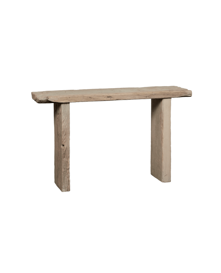Chunky Elm Console - Bleached
