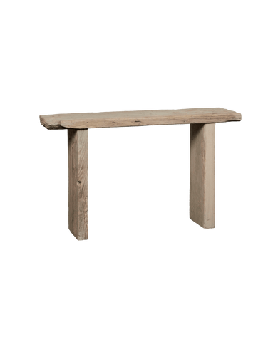 Designed Chunky Elm Console - Bleached from China made of Wood