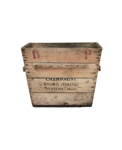 Vintage Champagne Crate from France made of Wood