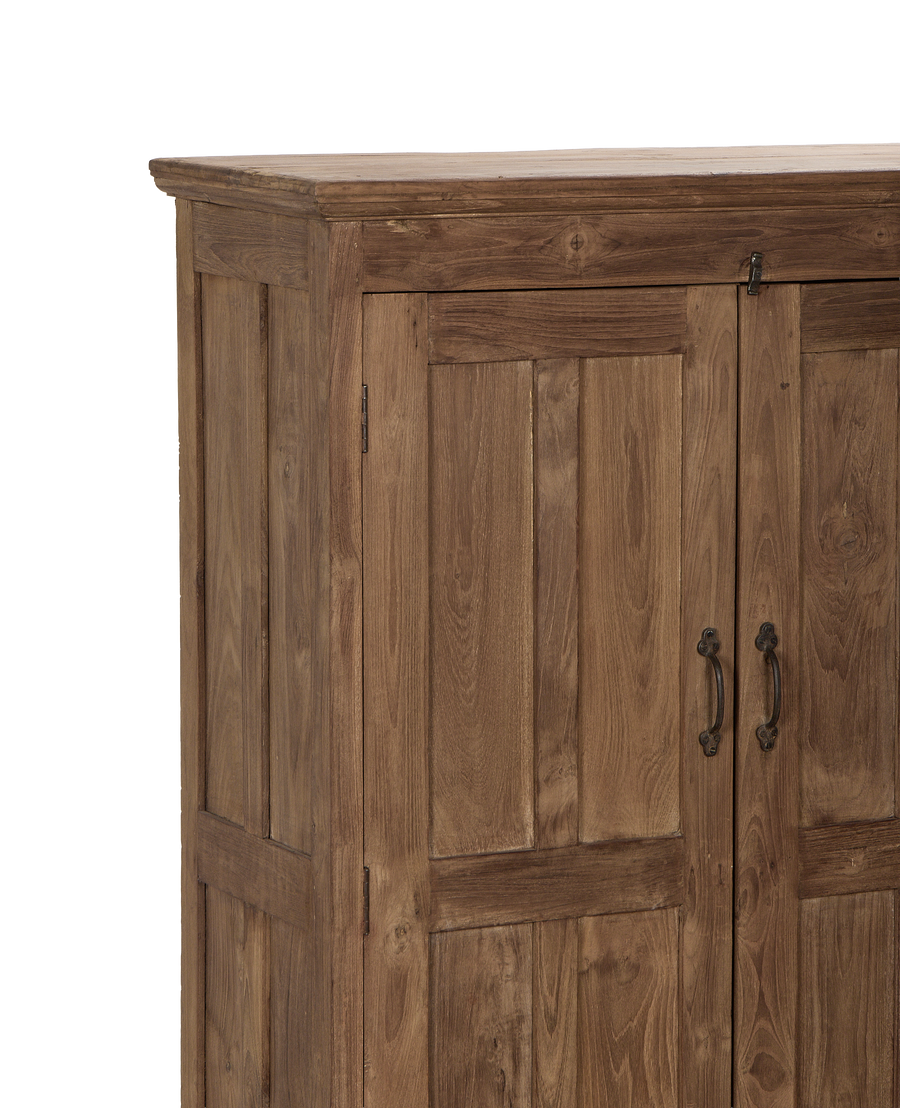 Wood Cabinet - Natural side view