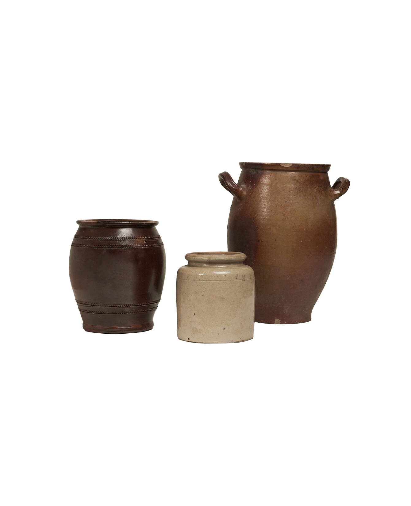 Antique Confit Jar - Assorted from France made of Ceramic
