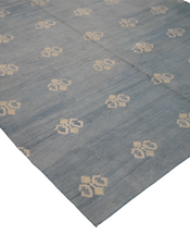 Dhurrie Rug - Blue Geometric