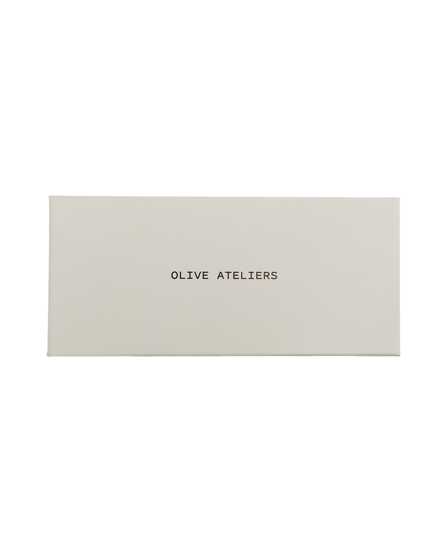 Olive Ateliers keepsake gift box, closed, front view