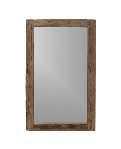 Designed Acacia Mirror - Bleached from India made of Wood