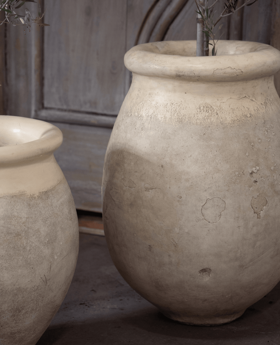 Reproduction Cast Biot Jar from Domestic made of Cement