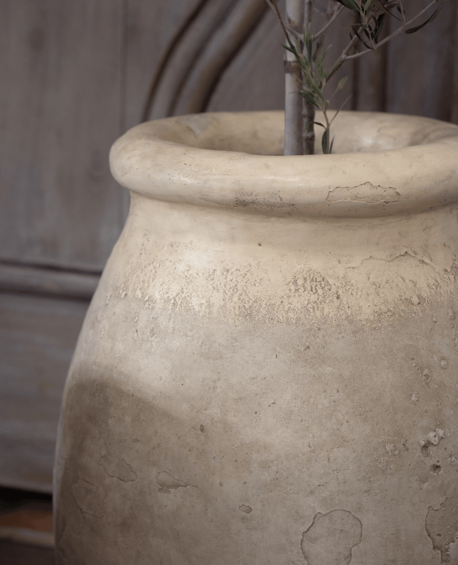 Reproduction Cast Biot Jar from Domestic made of Cement