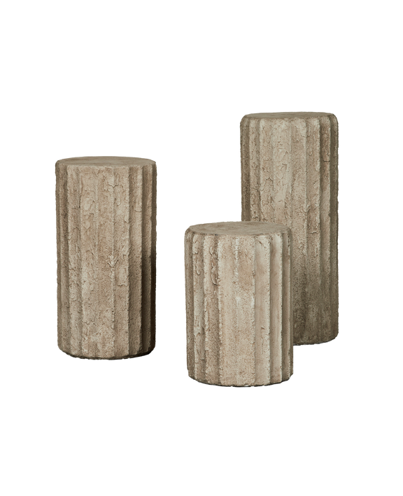 Cast Fluted Pedestal