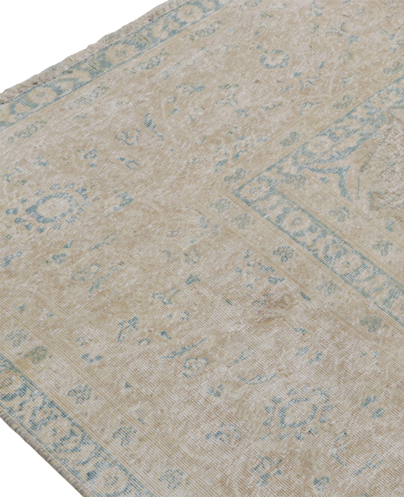 Persian Rug - Beige-Blue Floral