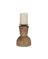 Cup Pillar Candle Stand - Bleached