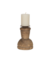 Cup Pillar Candle Stand - Bleached