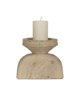 Seeder Pillar Candle Stand - Bleached