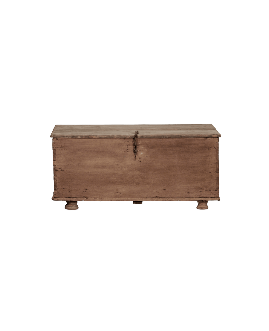 Vintage Wood Chest from India made of Wood