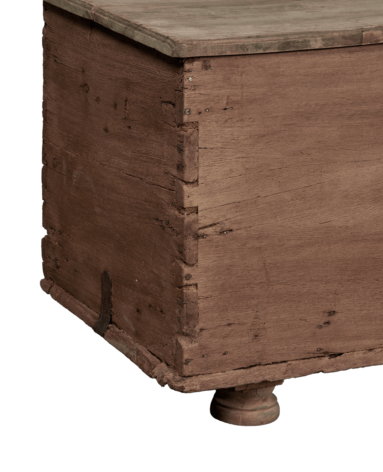 Vintage Wood Chest from India made of Wood