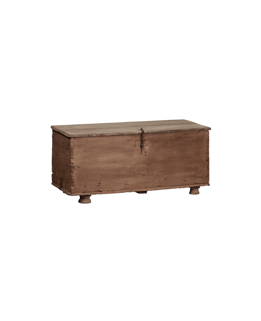 Vintage Wood Chest from India made of Wood