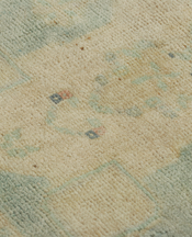 Country Rug - Green and Cream Floral Medallion