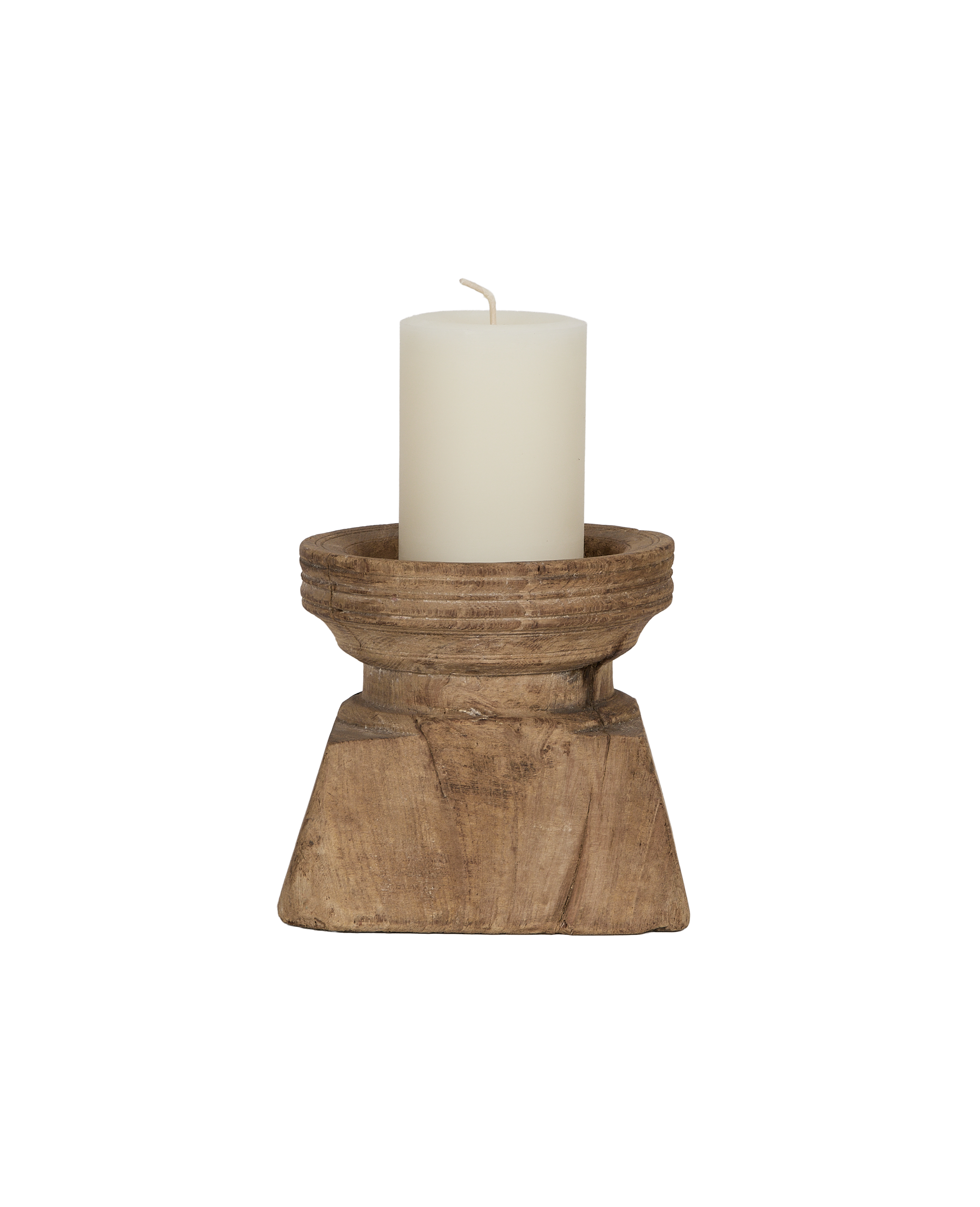 Seedling Pillar Candle Stand - Bleached
