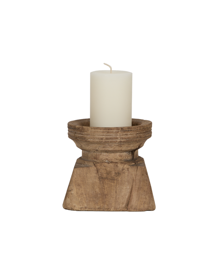 Seedling Pillar Candle Stand - Bleached
