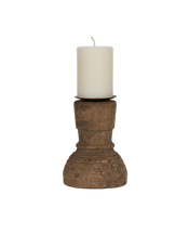 Cup Pillar Candle Stand - Natural