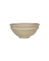 stone or clay bowl with rough texture