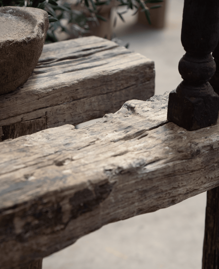 Reclaimed Acacia Wood Console from India made of Wood