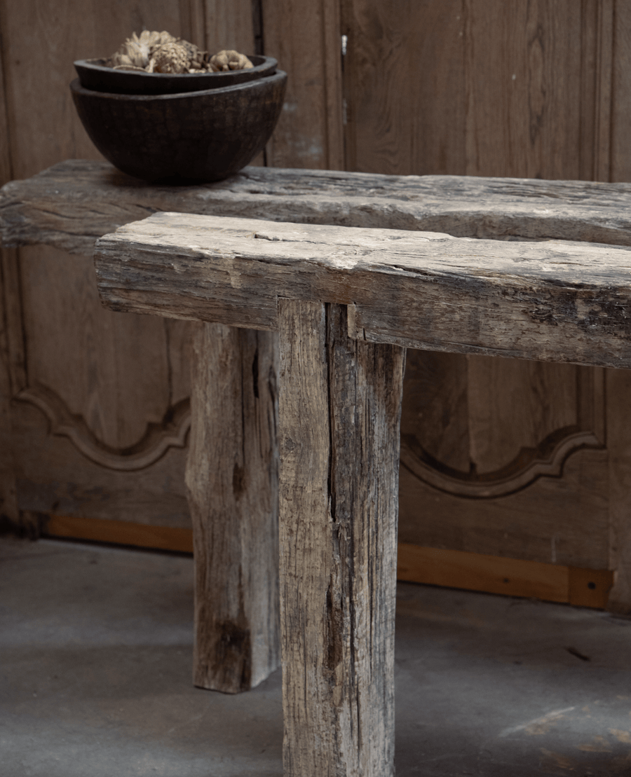 Reclaimed Acacia Wood Console from India made of Wood