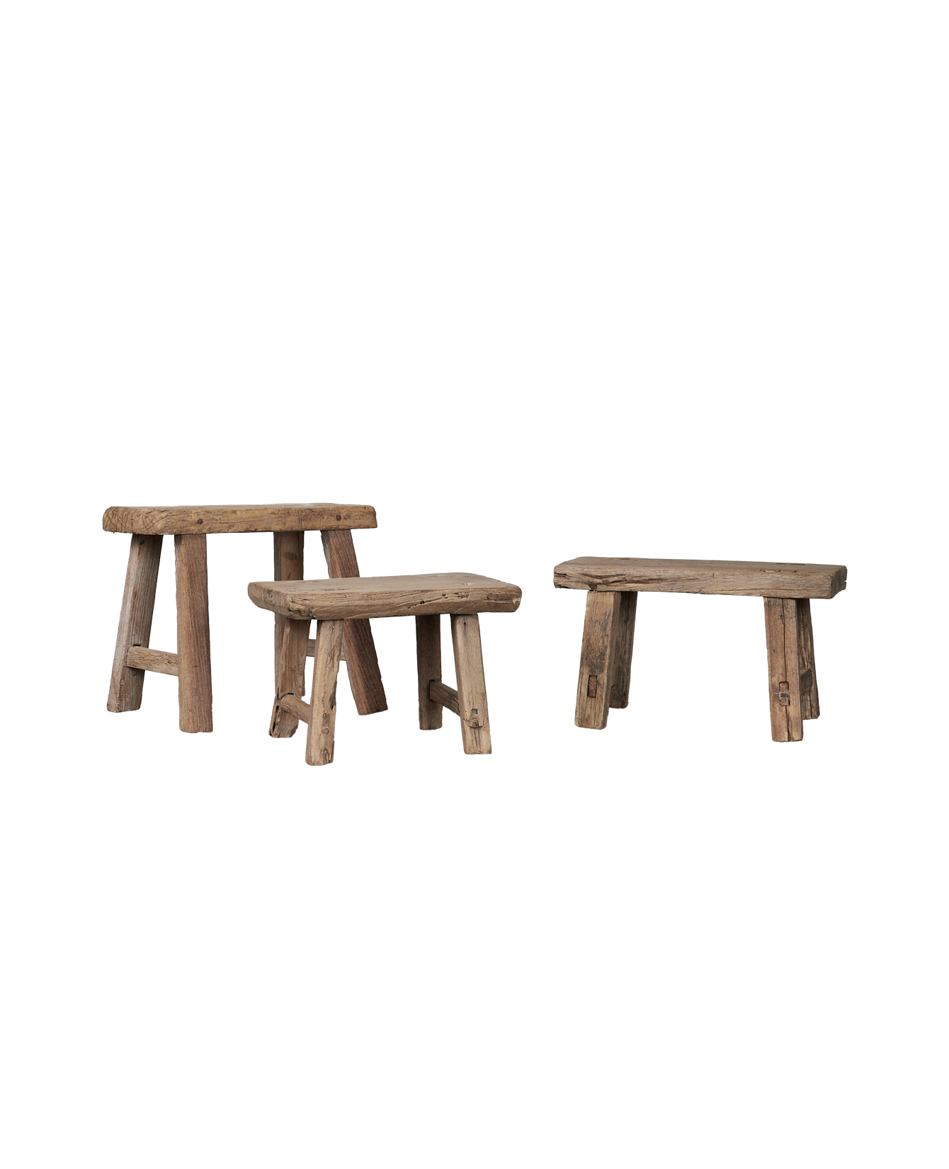 Vintage Not So Mini Stool from China made of Wood