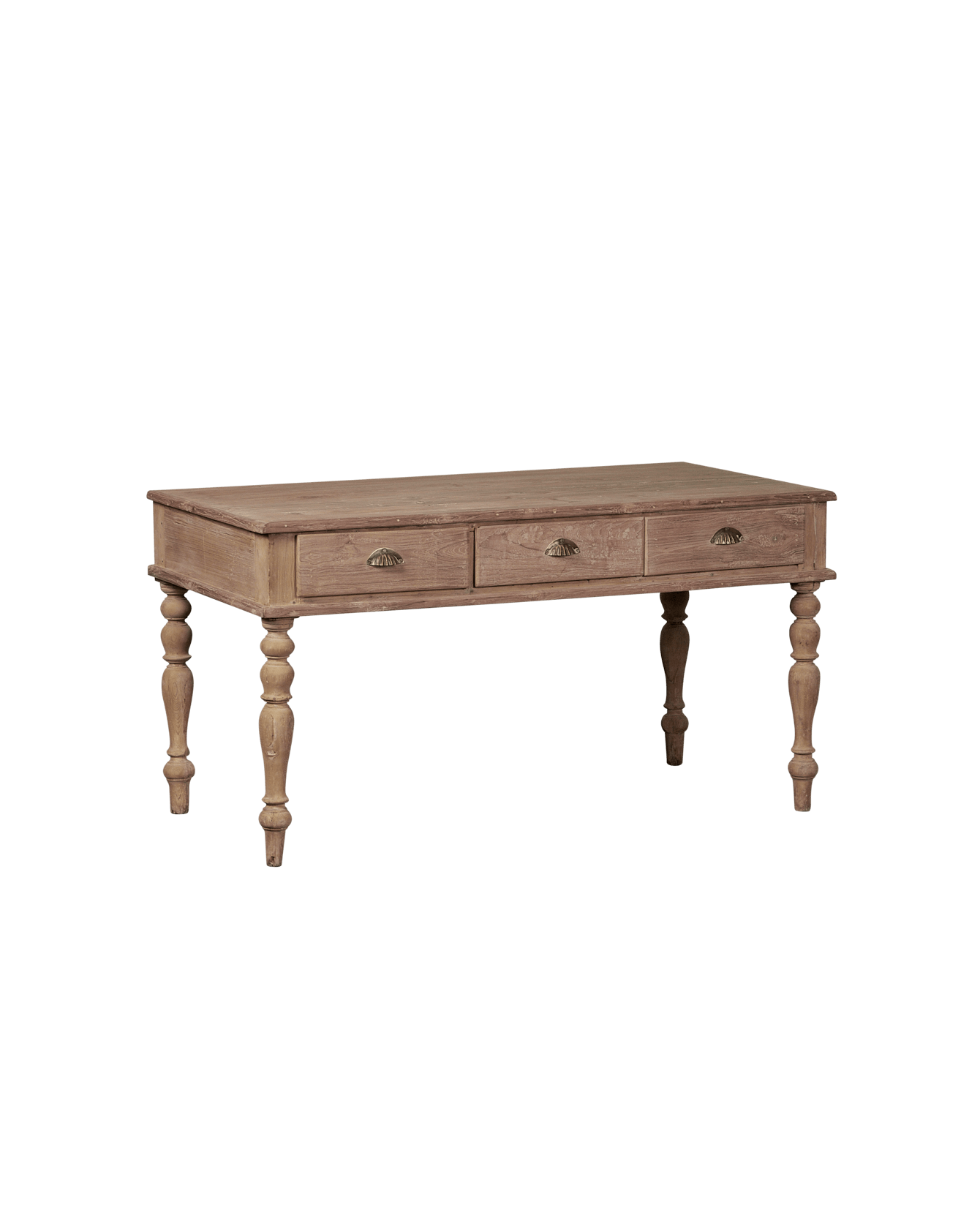 Vintage Wood Desk from India made of Wood