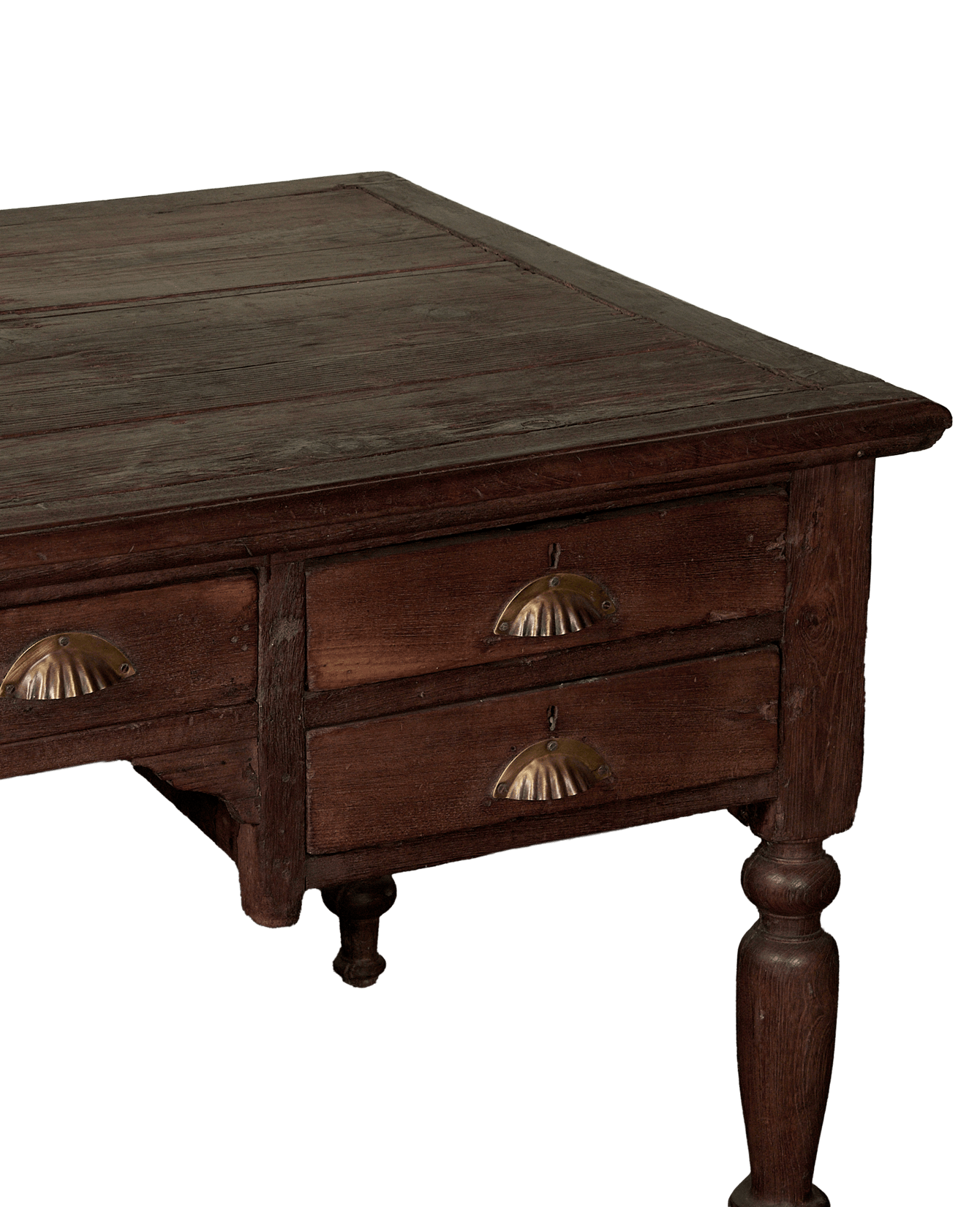 Vintage Wood Desk from India made of Wood