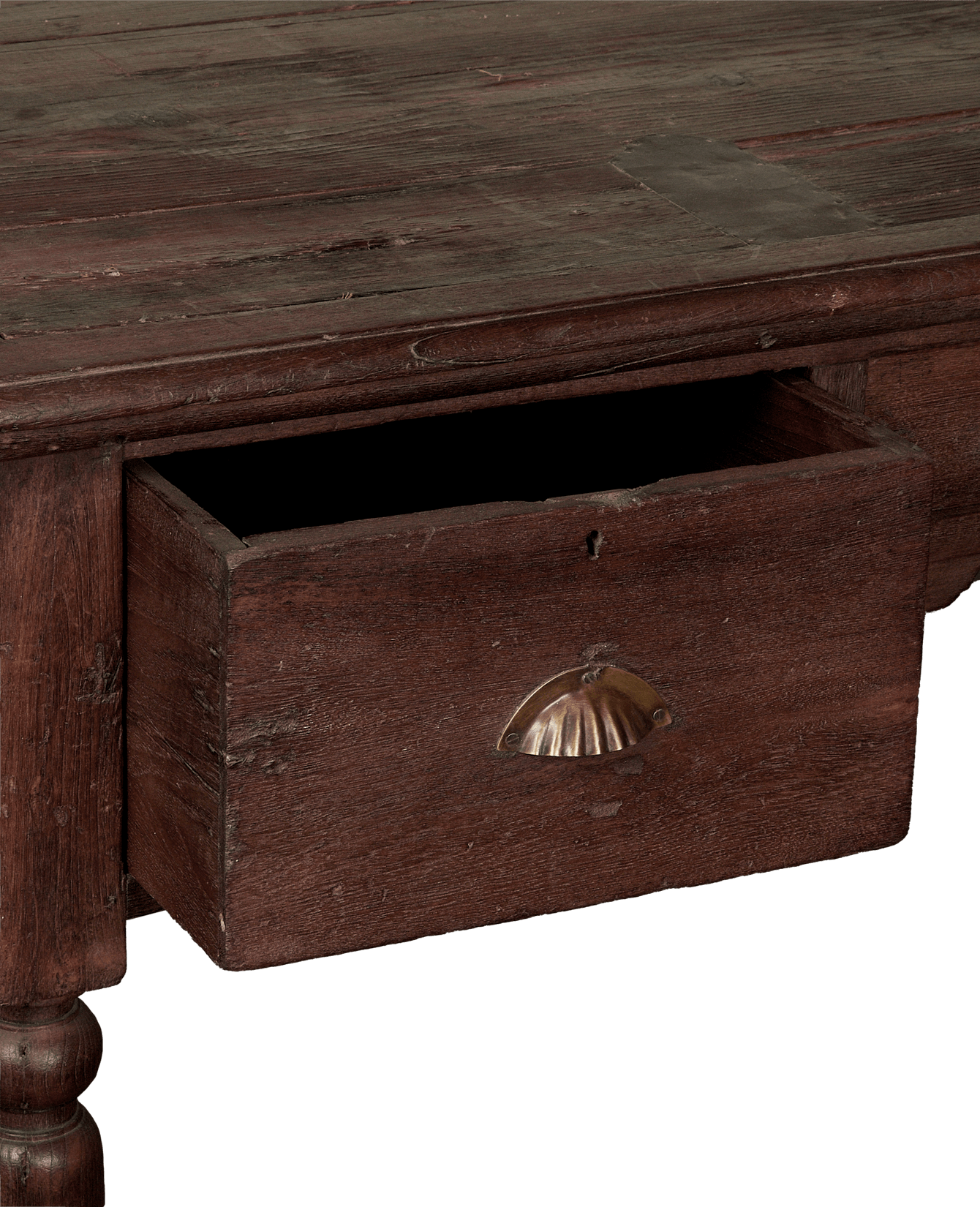 Vintage Wood Desk from India made of Wood