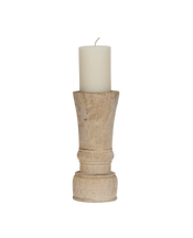 Statuary Pillar Candle Stand - Bleached