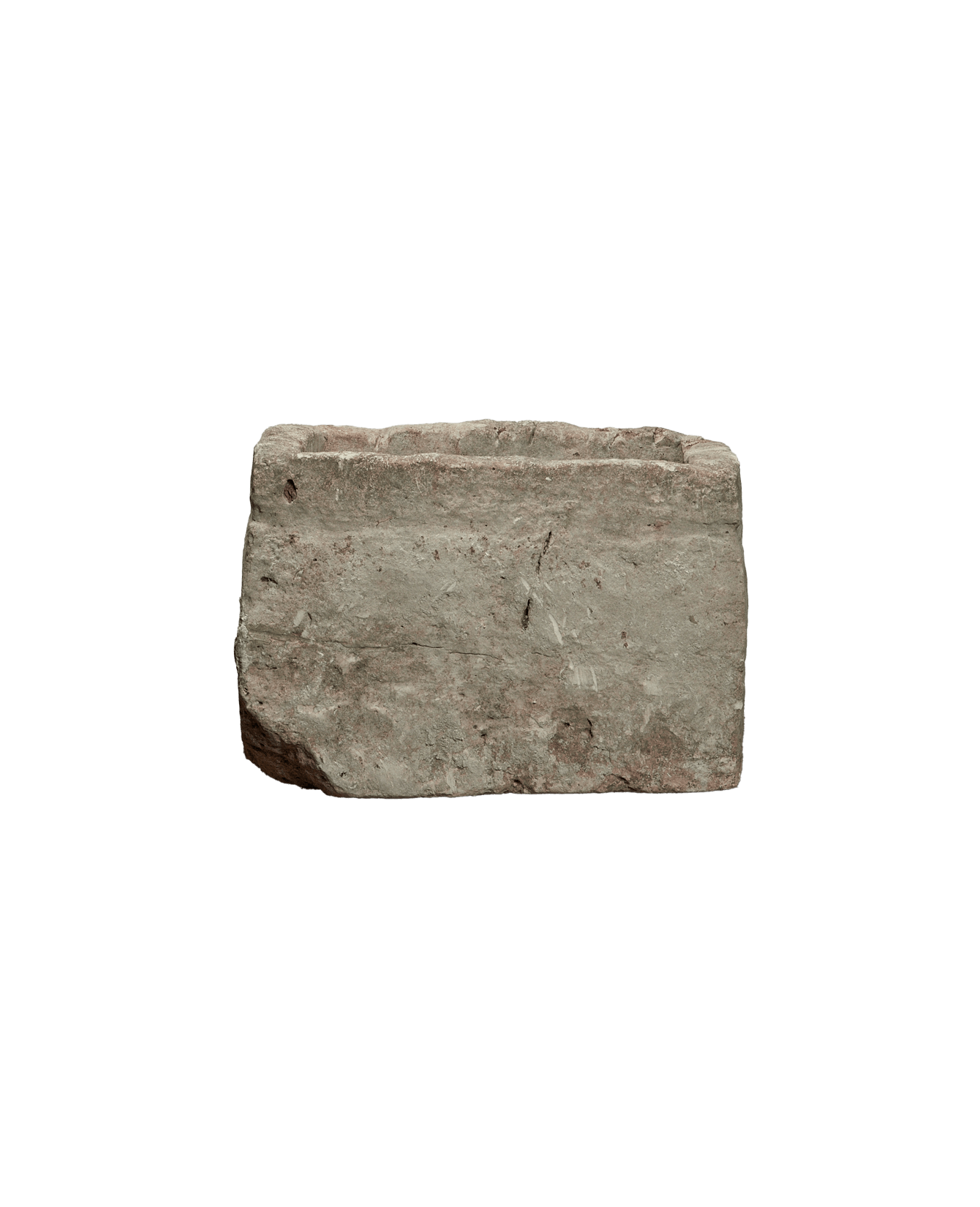 Vintage Limestone Trough - Square from Indonesia - Planters, Fountains, & Water Features